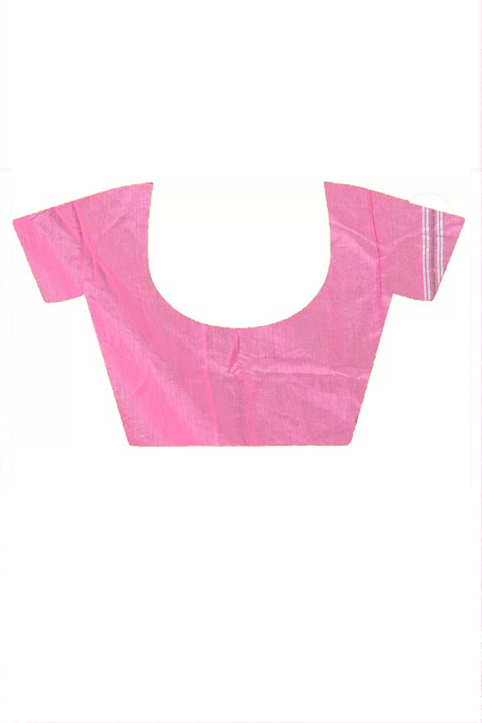 Pink White Cotton Blended Parv Jamdani Saree (560)